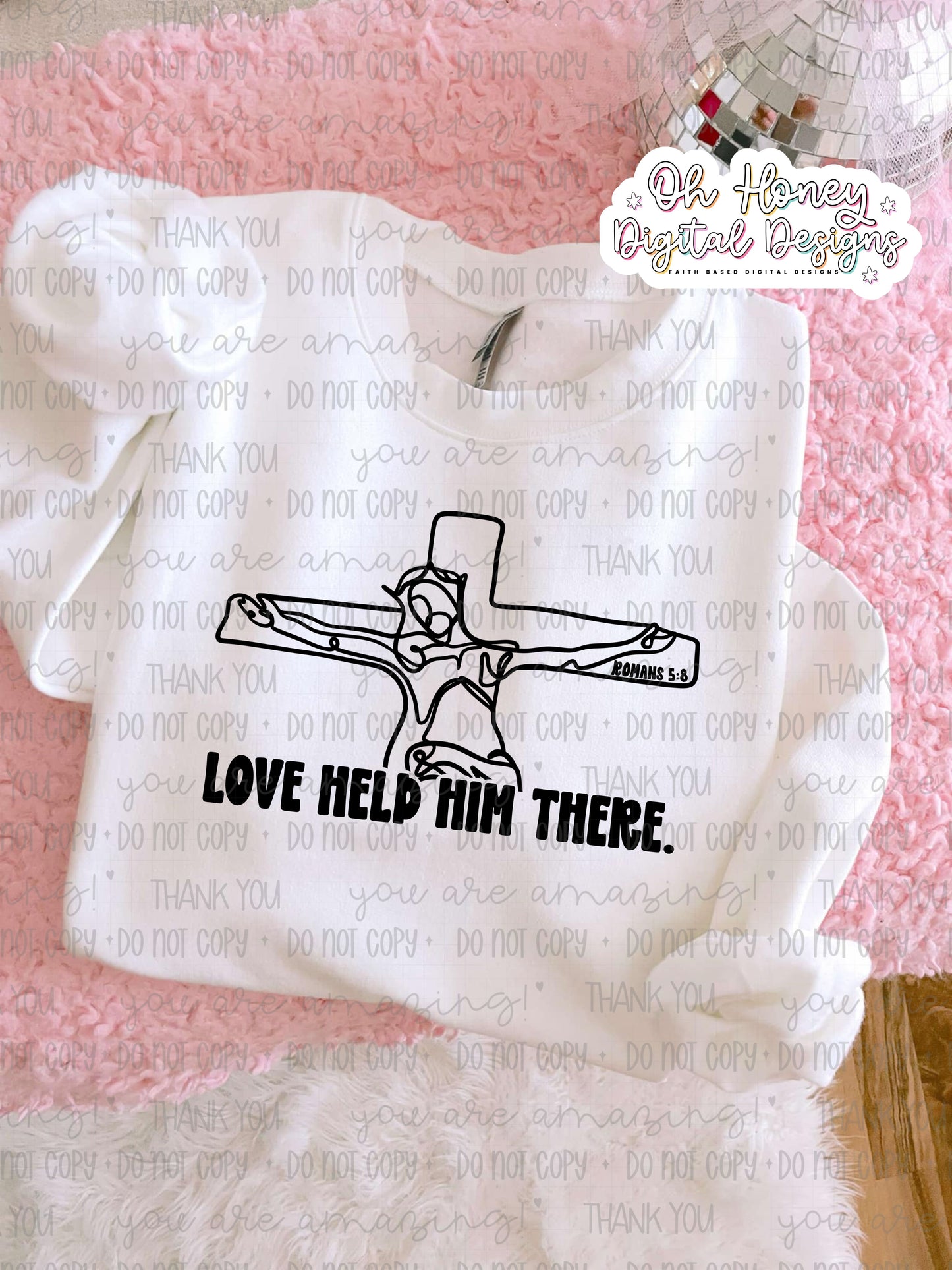 Love Held Him Here - black - PNG - DECEMBER 2025