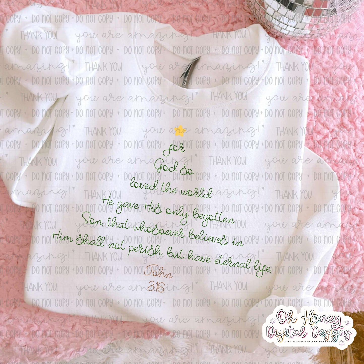 John 3:16 Christmas Tree Script - PNG - NOVEMBER 2025