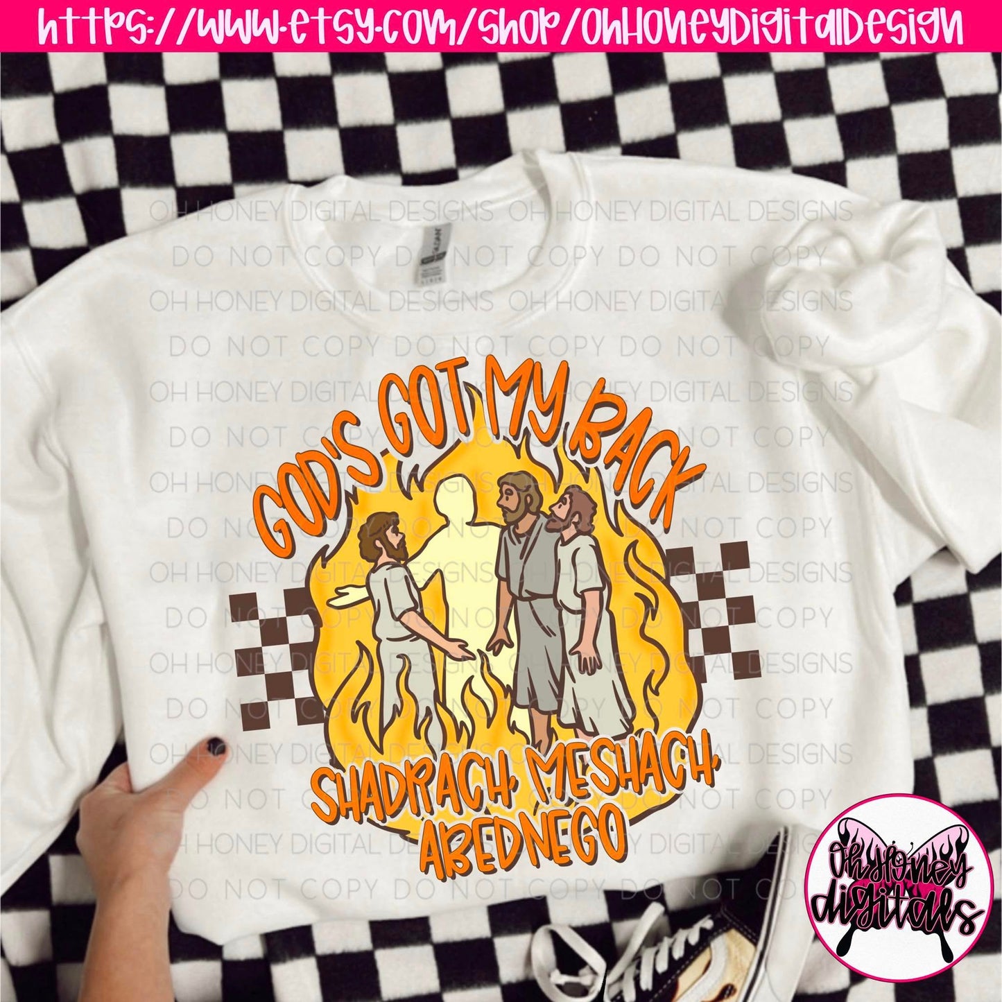 God's Got My Back Shadrach, Meshach, Abednego PNG