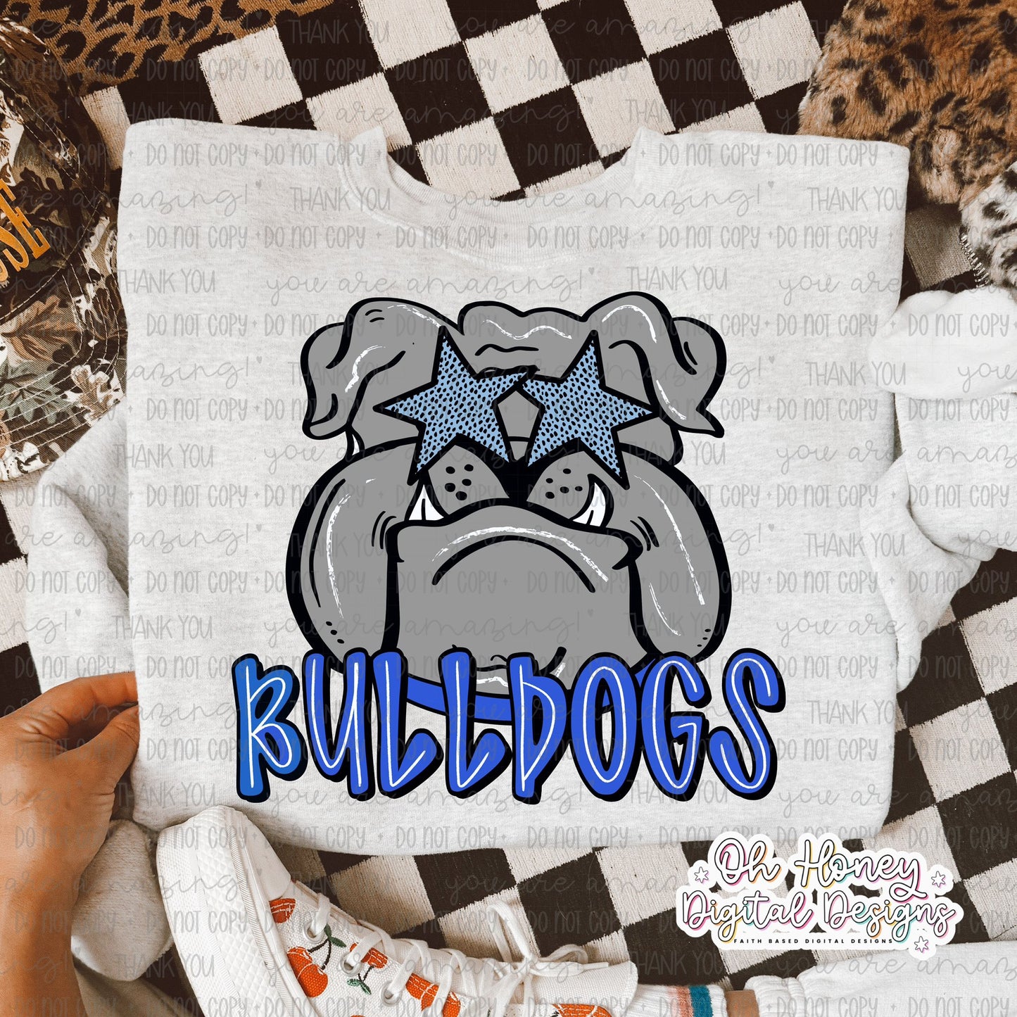 Blue Bulldogs - Mascot - PNG JUNE 2025