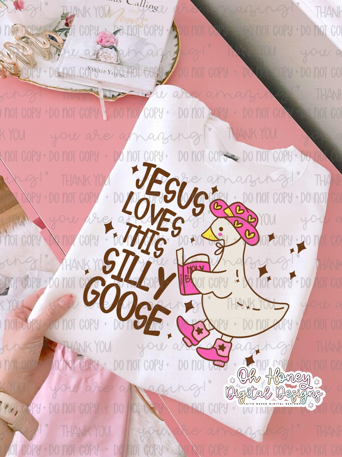 Jesus Loves This Silly Goose - Pink - PNG - OCTOBER 2025