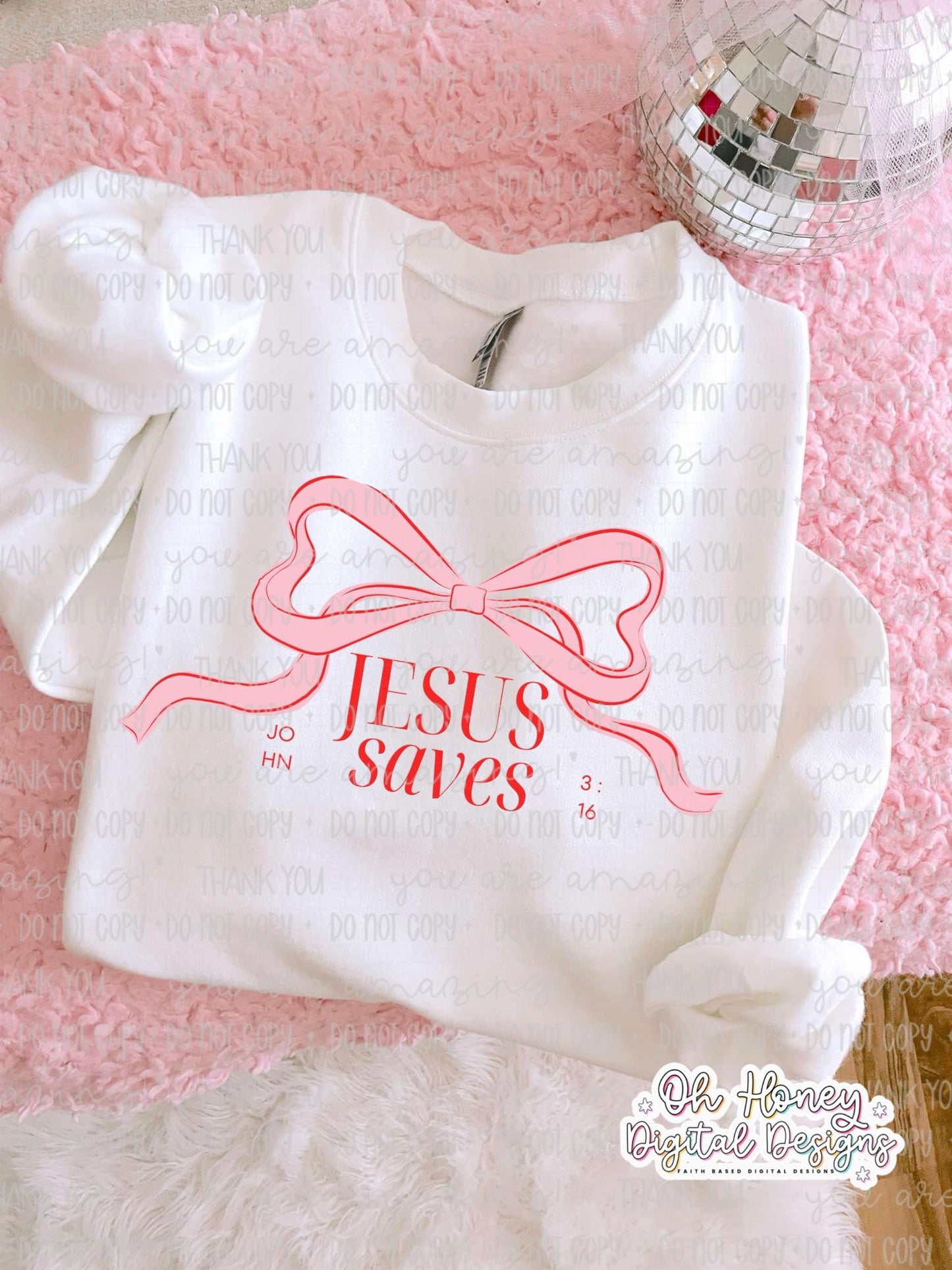 Jesus Saves Bow - PNG - OCTOBER 2025