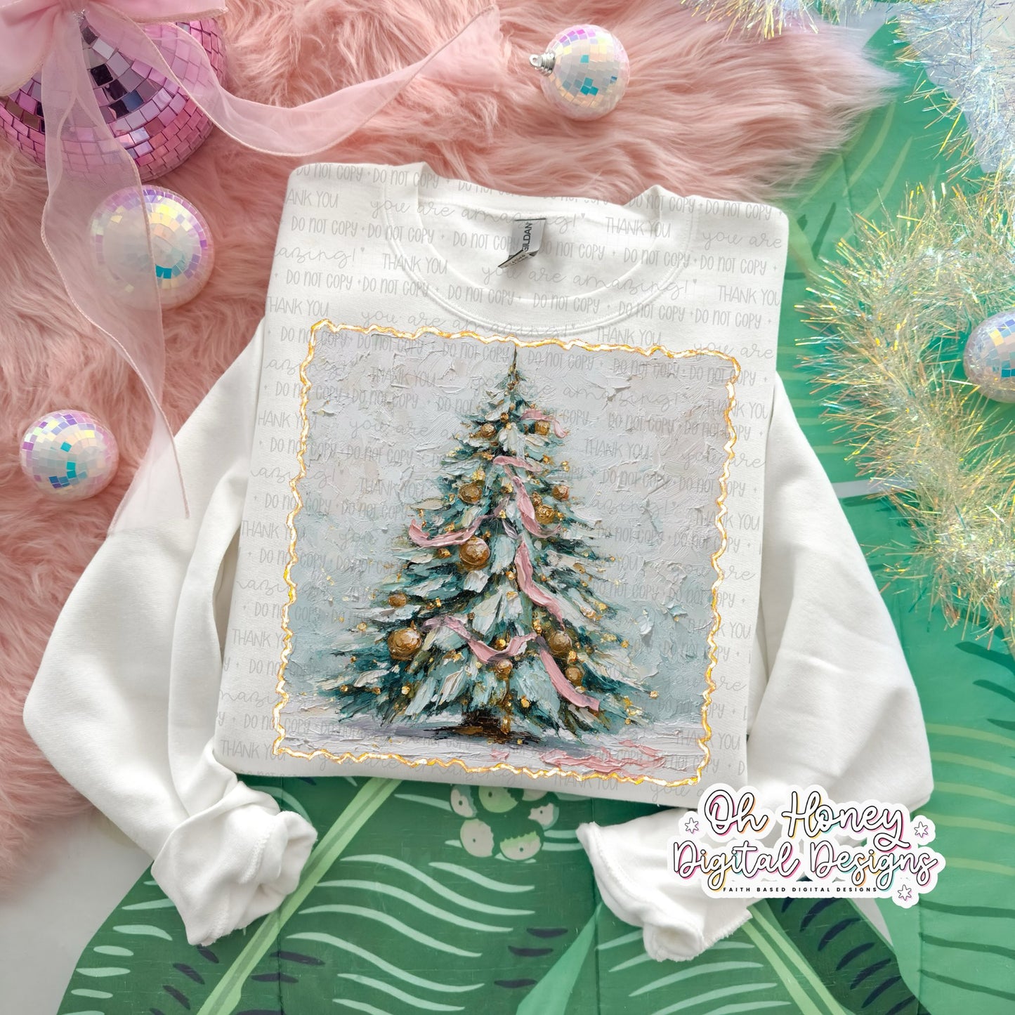 Painted Christmas Tree - PNG - NOVEMBER 2025