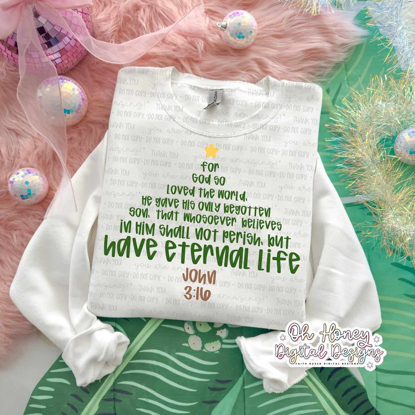 John 3:16 Christmas Tree - PNG - NOVEMBER 2025