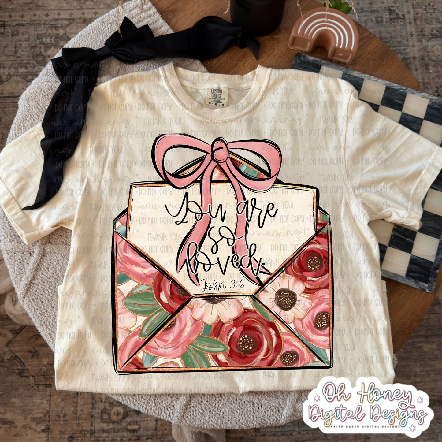 You Are So Loved - John 3:16 - floral - PNG - JANUARY 2026