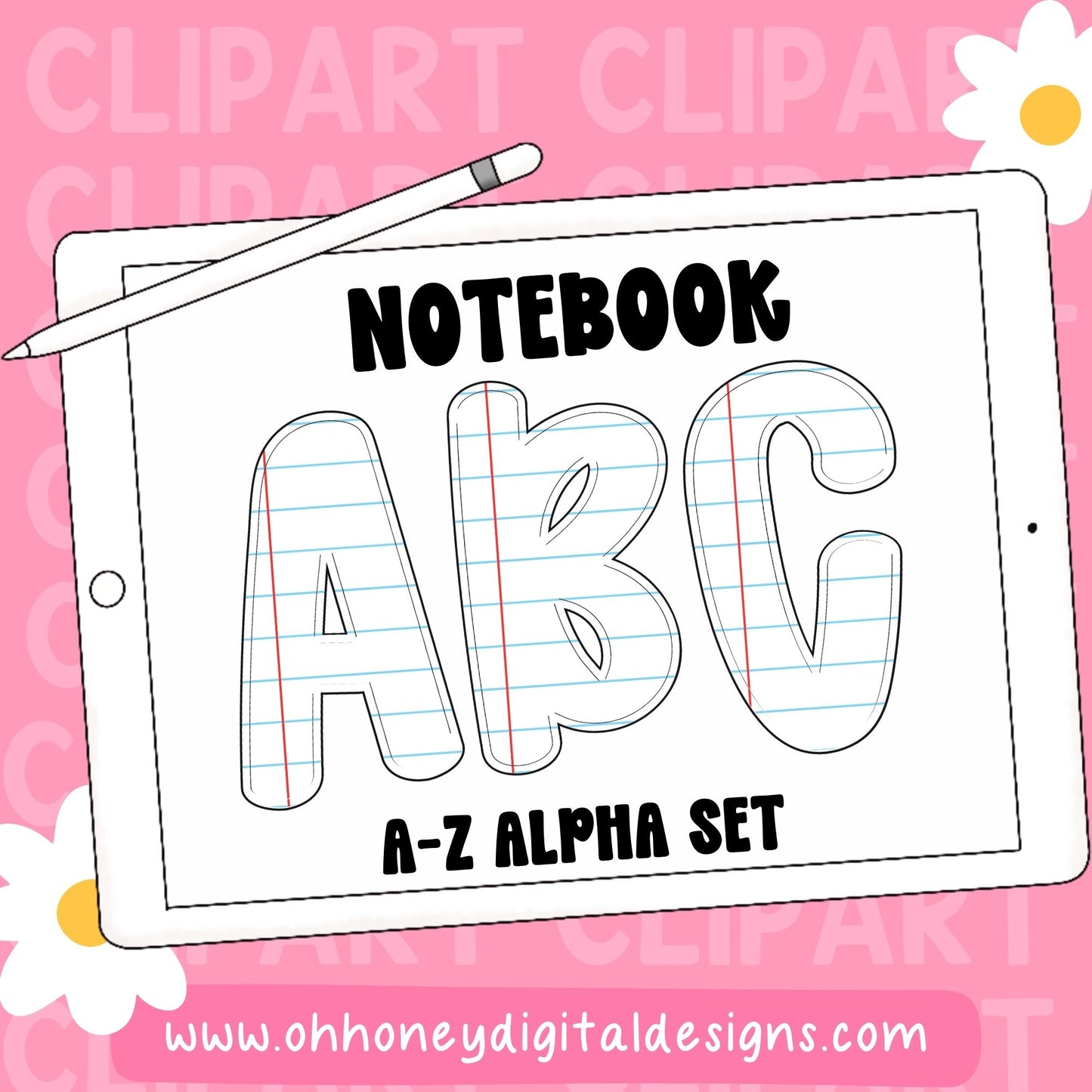 Notebook Alphabet Set