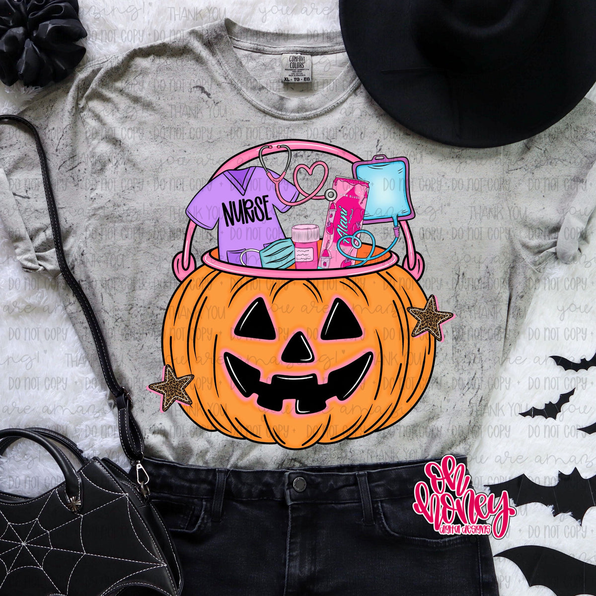 Nurse Energy Drink Pumpkin Bucket