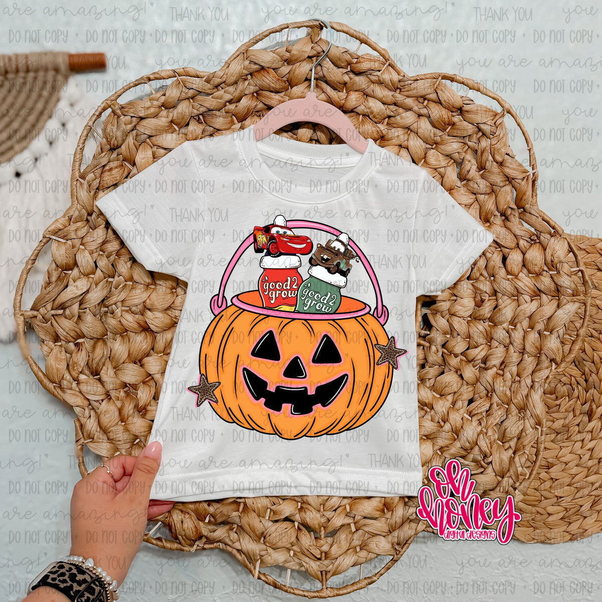 Car & Truck Pink Pumpkin Bucket