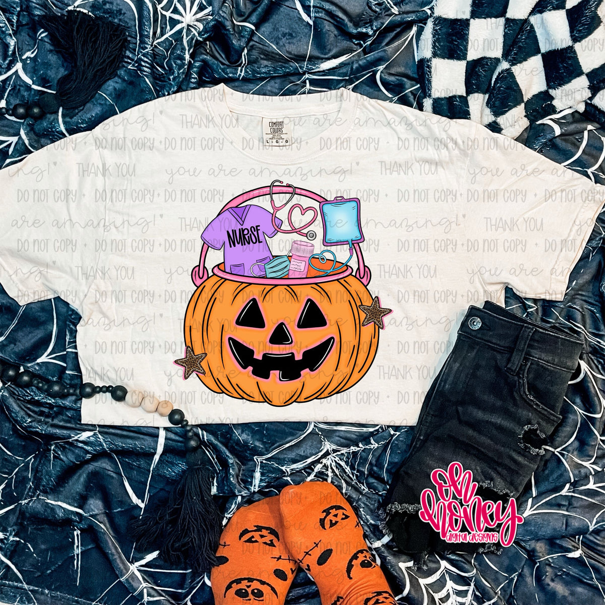Nurse Pumpkin Bucket