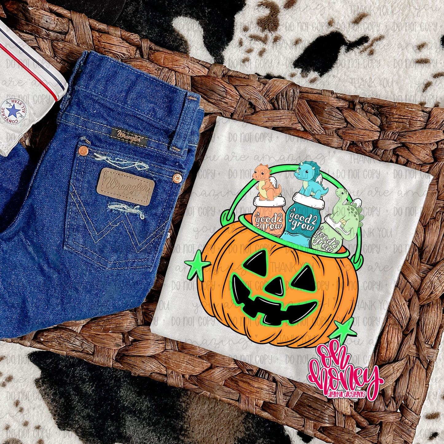 Dinos Green Pumpkin Bucket
