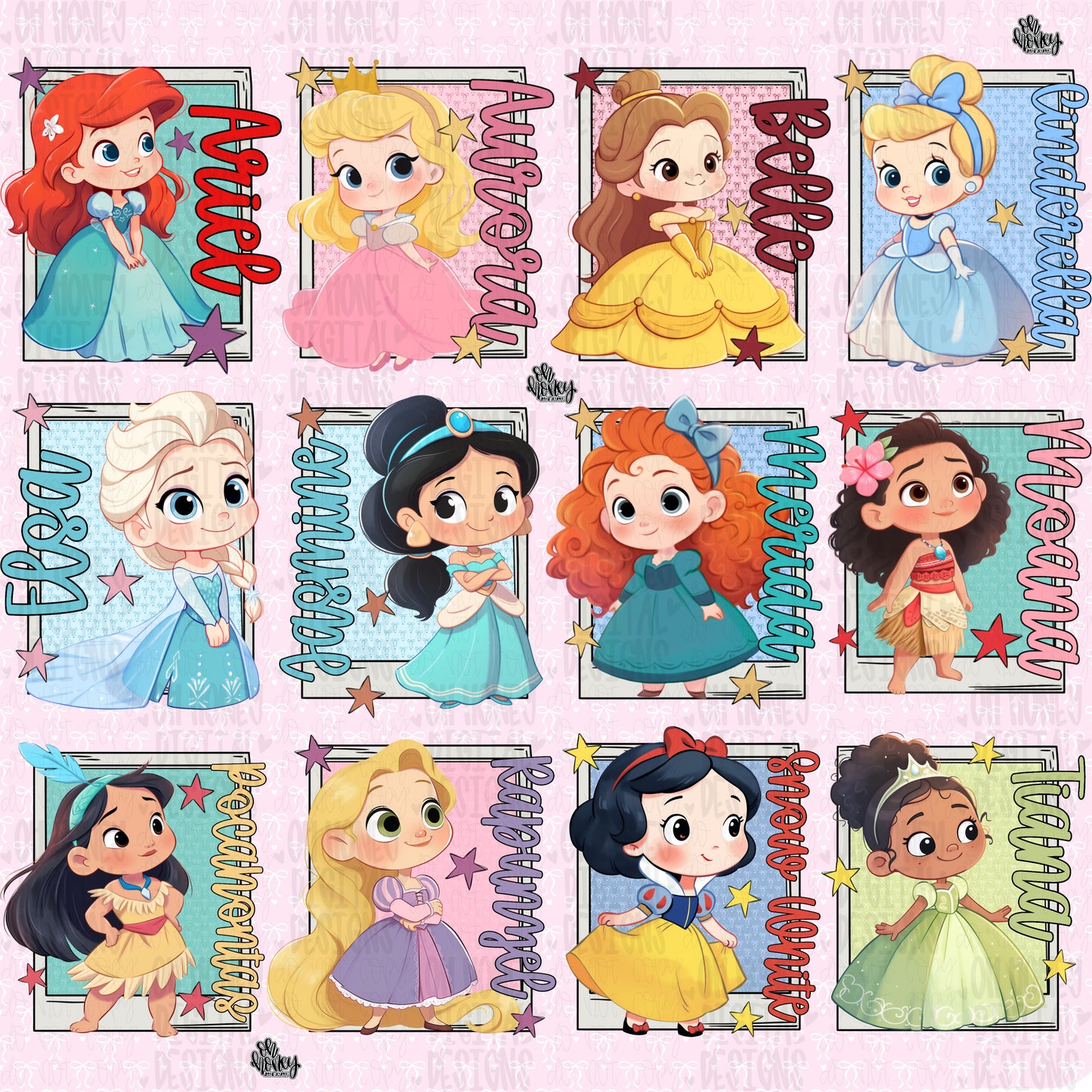Princess Bundle - 12 PNGs
