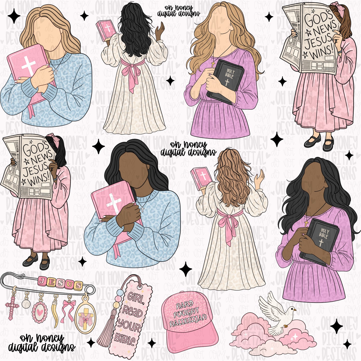 Faith Clipart Bundle