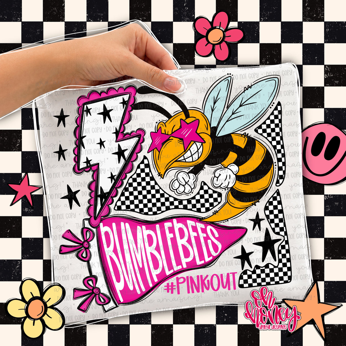 Bumblebees - Pinkout Mascot