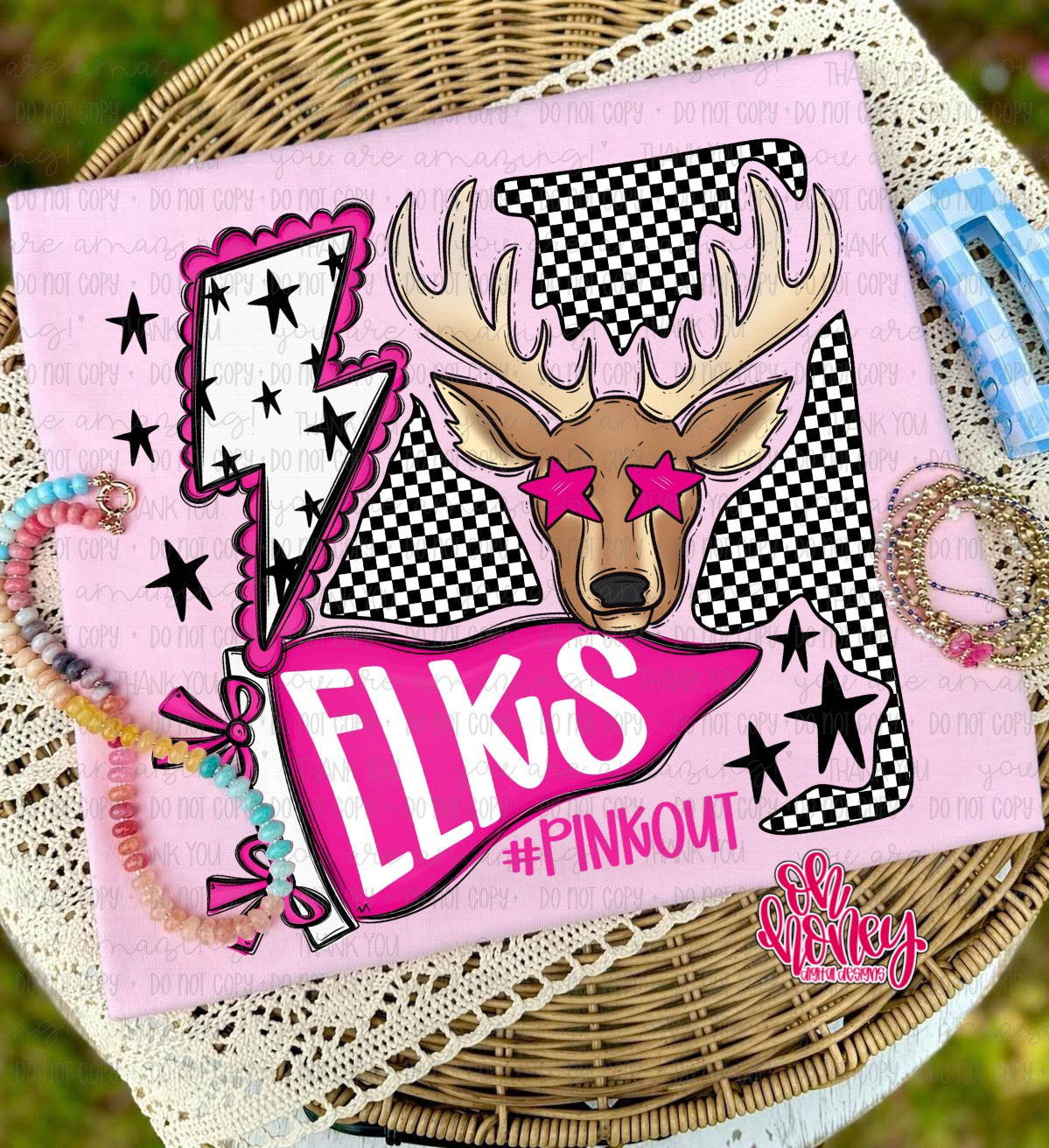 Elks - Pinkout Mascot