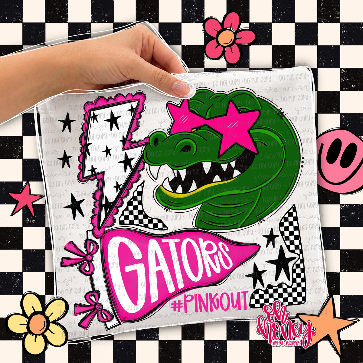 Gators - Pinkout Mascot
