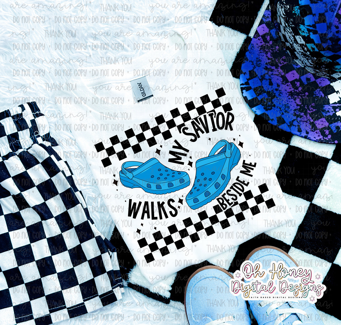 My Savior Walks Beside Me - Blue - PNG - SEPTEMBER 2025