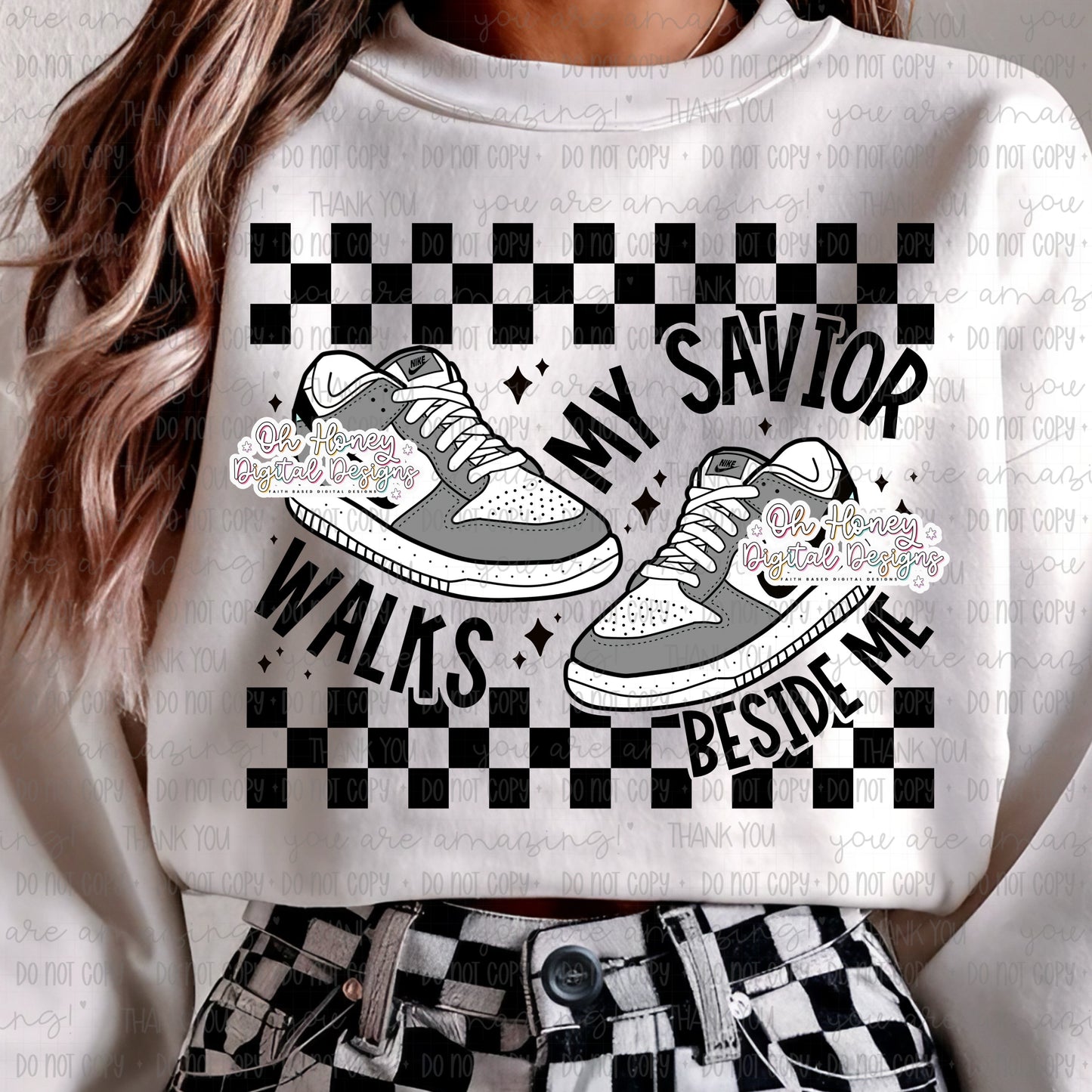 My Savior Walks Beside Me - Grey Dunk - PNG - SEPTEMBER 2025