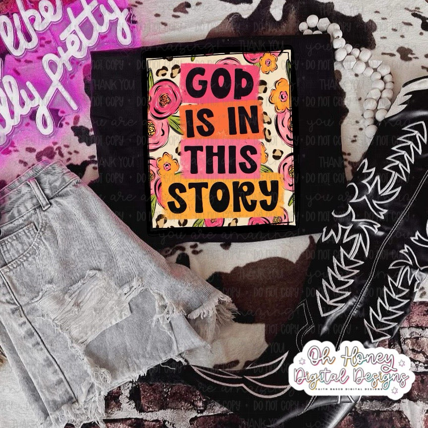 God is in This Story - TRANSPARENT FONT