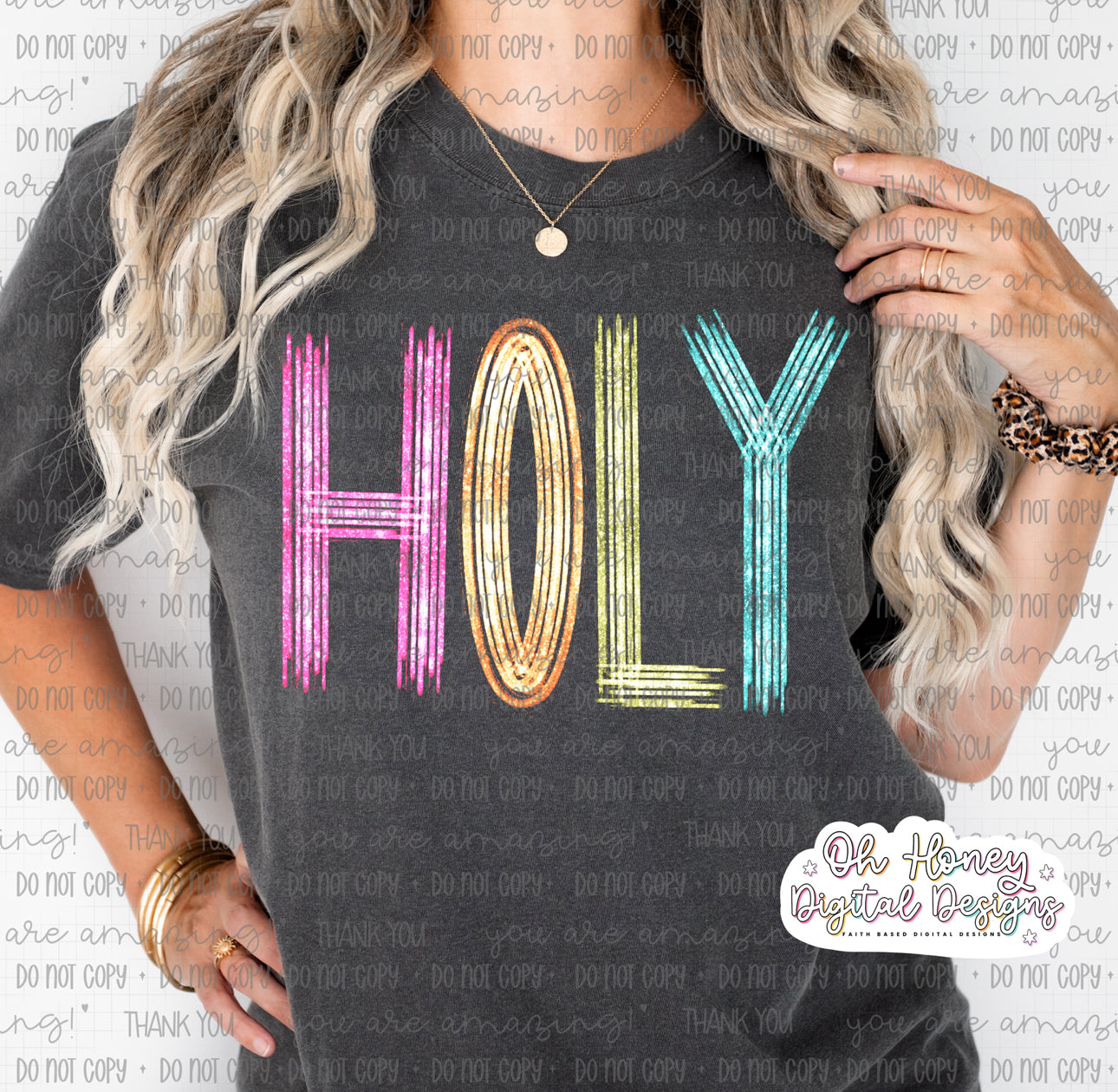 Holy - Glitter Brush Strokes - PNG April 2025