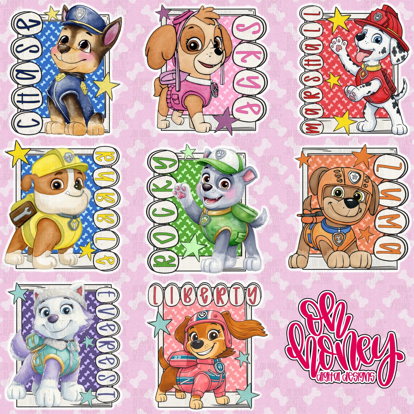 Puppy Bundle - 8 PNGs