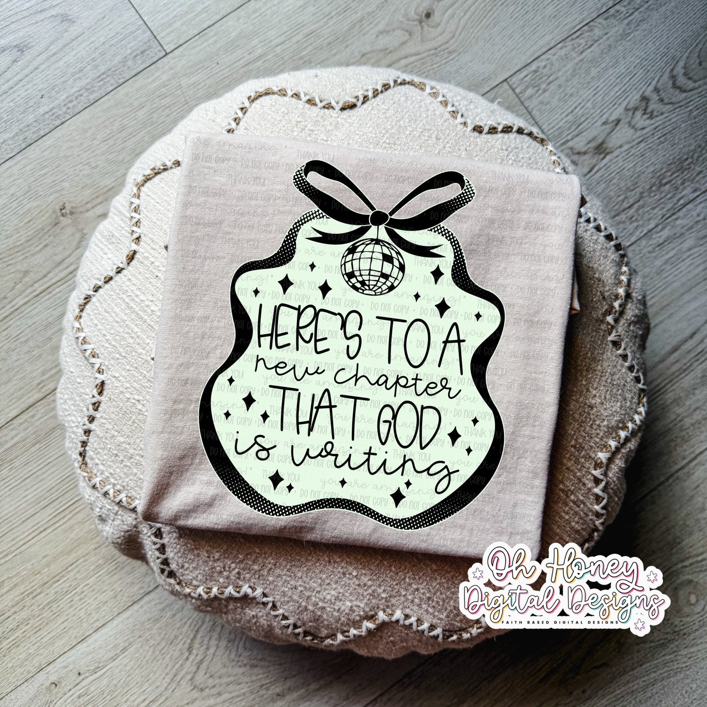 Here's to a New Chapter That God is Writing - Black - PNG - DECEMBER 2025