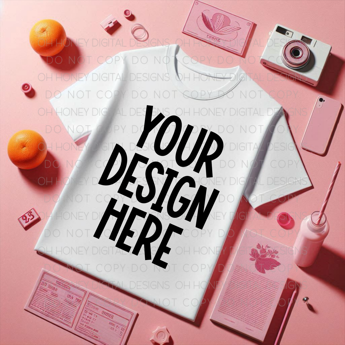 Unbranded White T Shirt Mockup