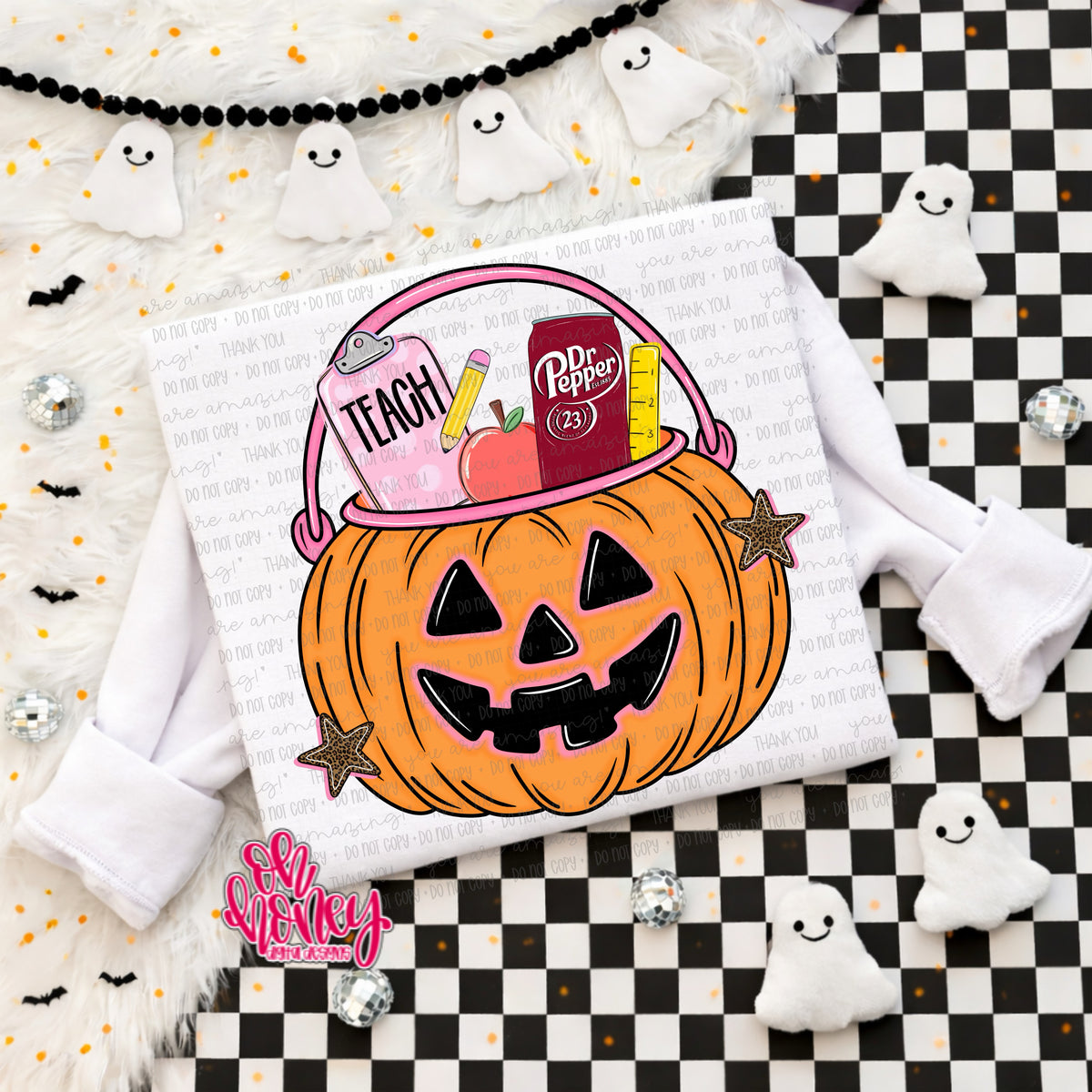 Teacher DP Pumpkin Bucket
