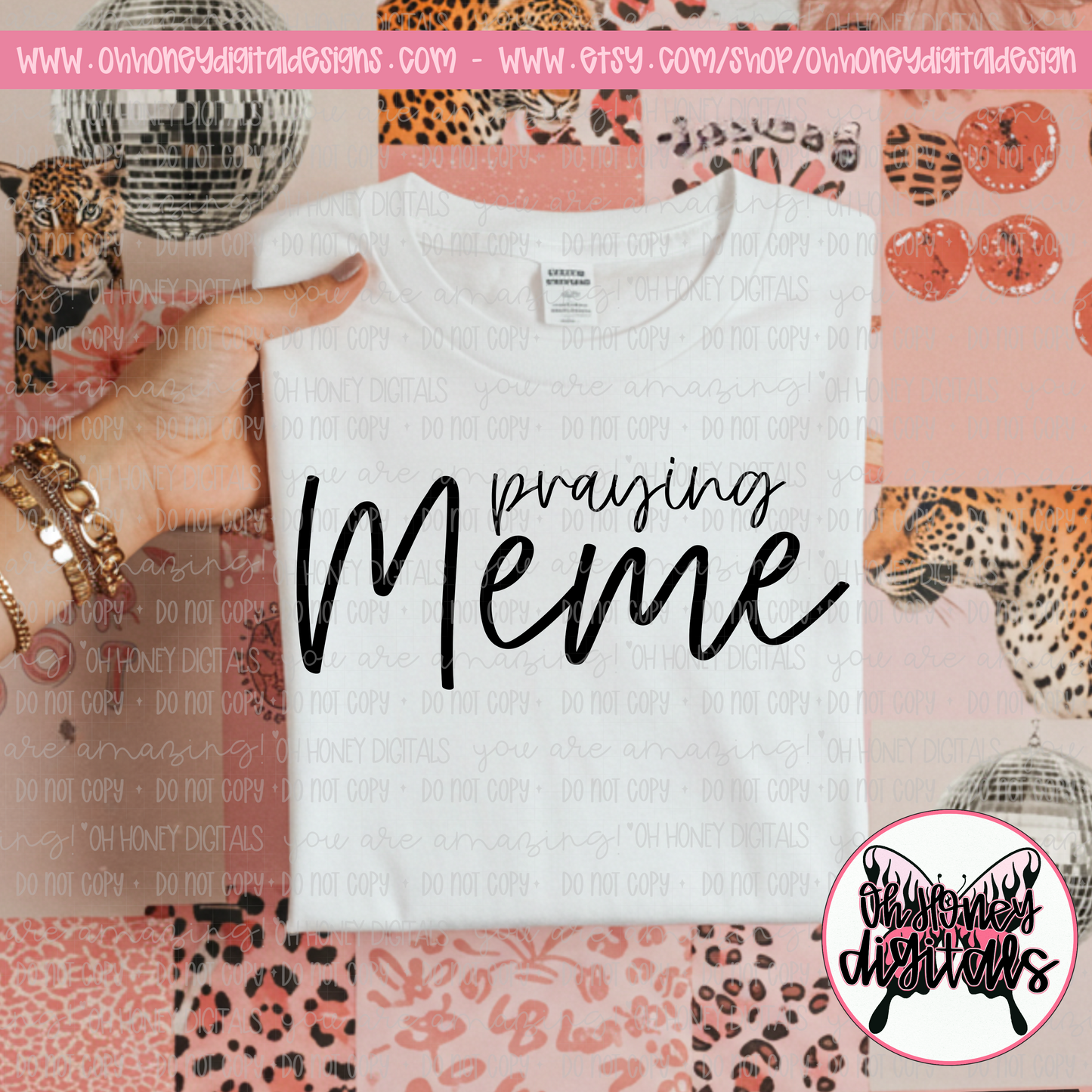 Praying Meme - Black & White Version Included - PNG FEBRUARY 2025