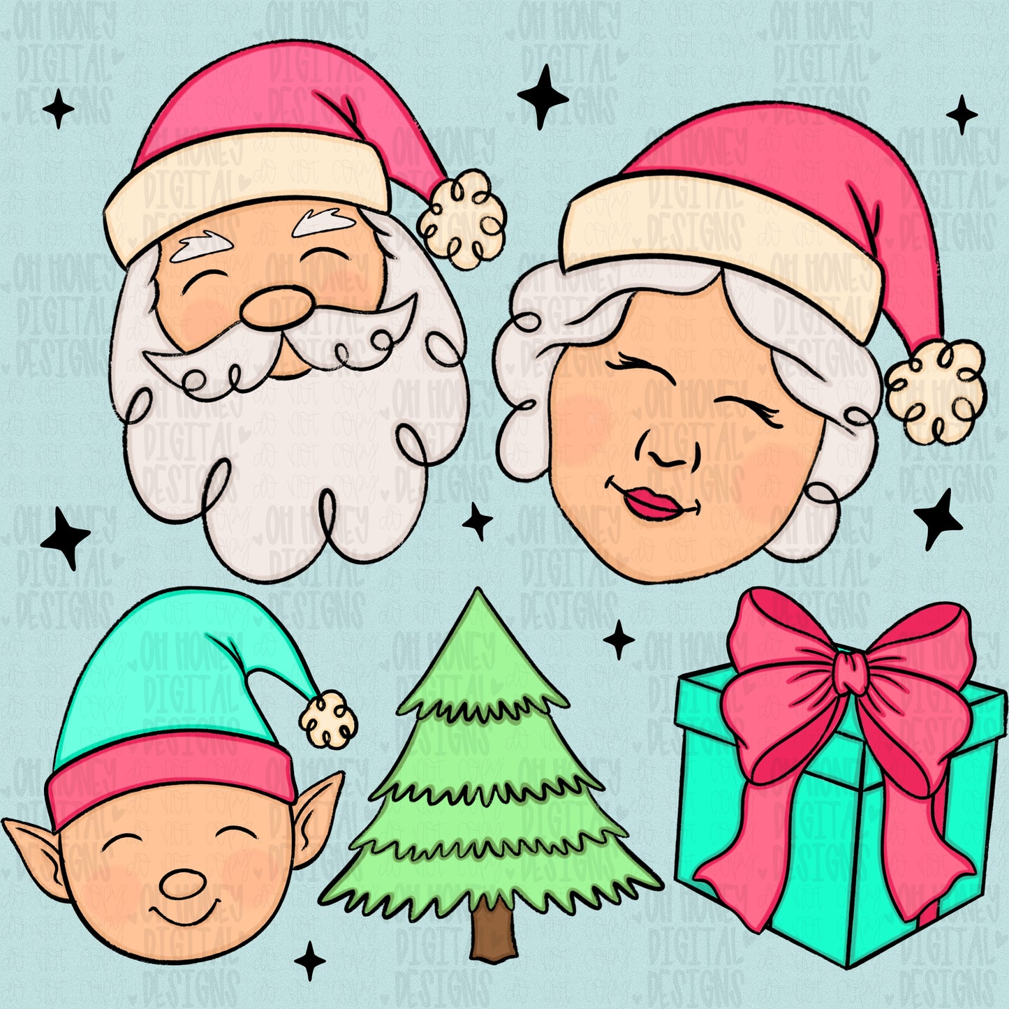 Pink Christmas Clipart