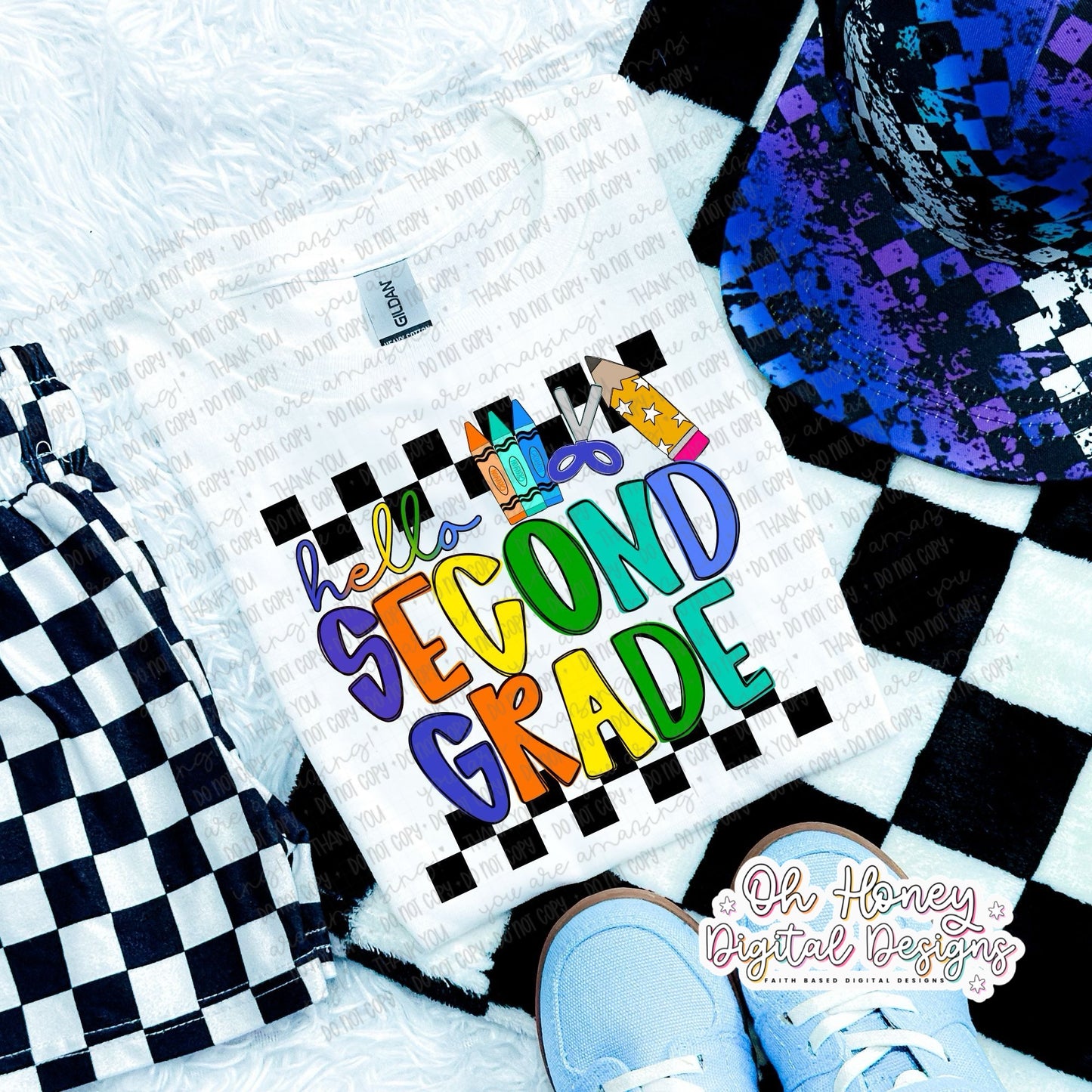 Hello Second Grade - Boy - PNG - JULY 2025