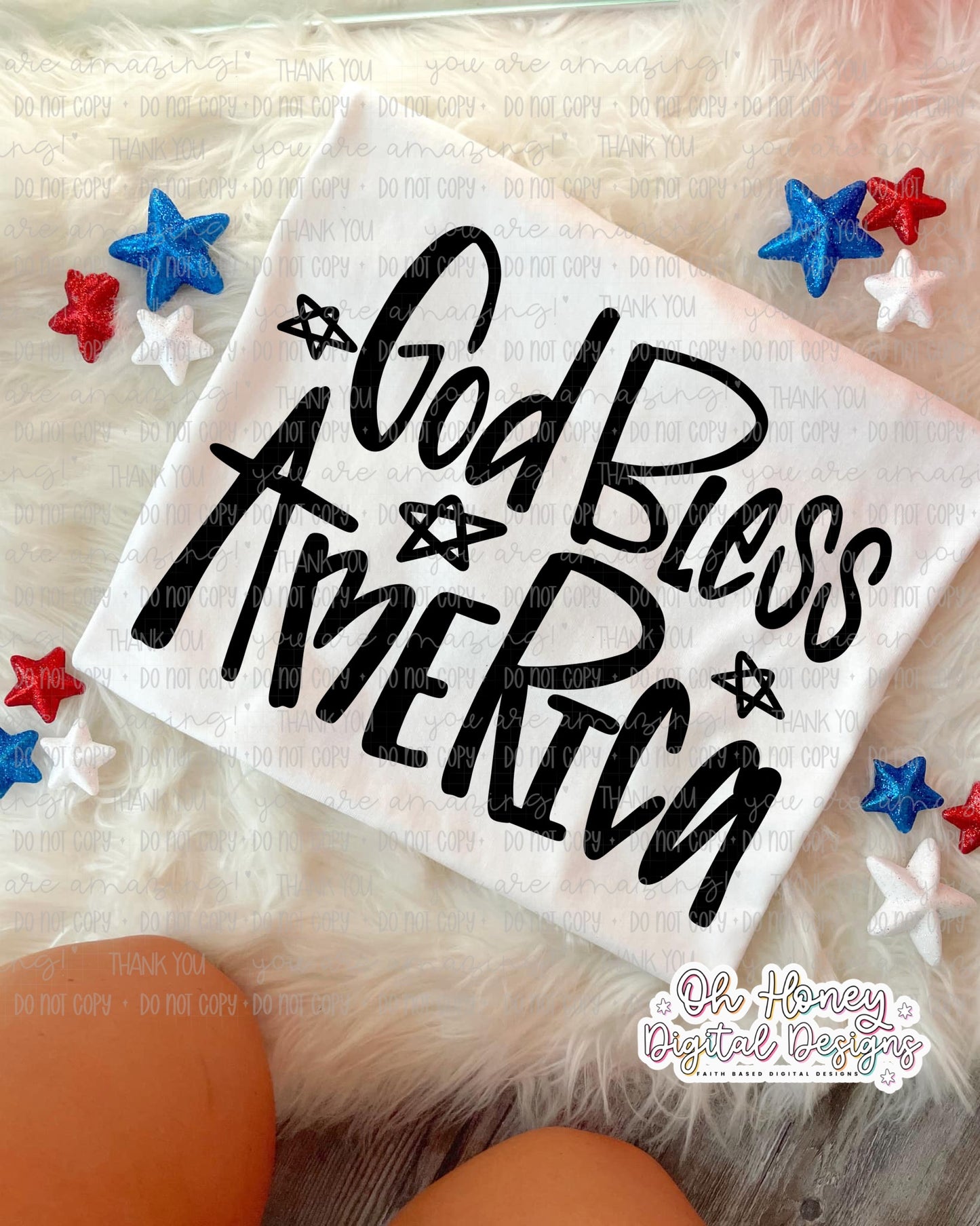 God Bless America - Black - PNG - JULY 2025