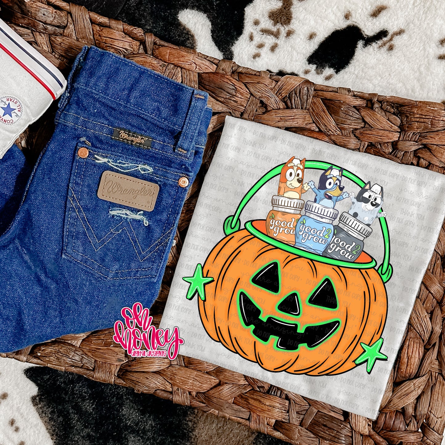 Blue G2G Green Pumpkin Bucket