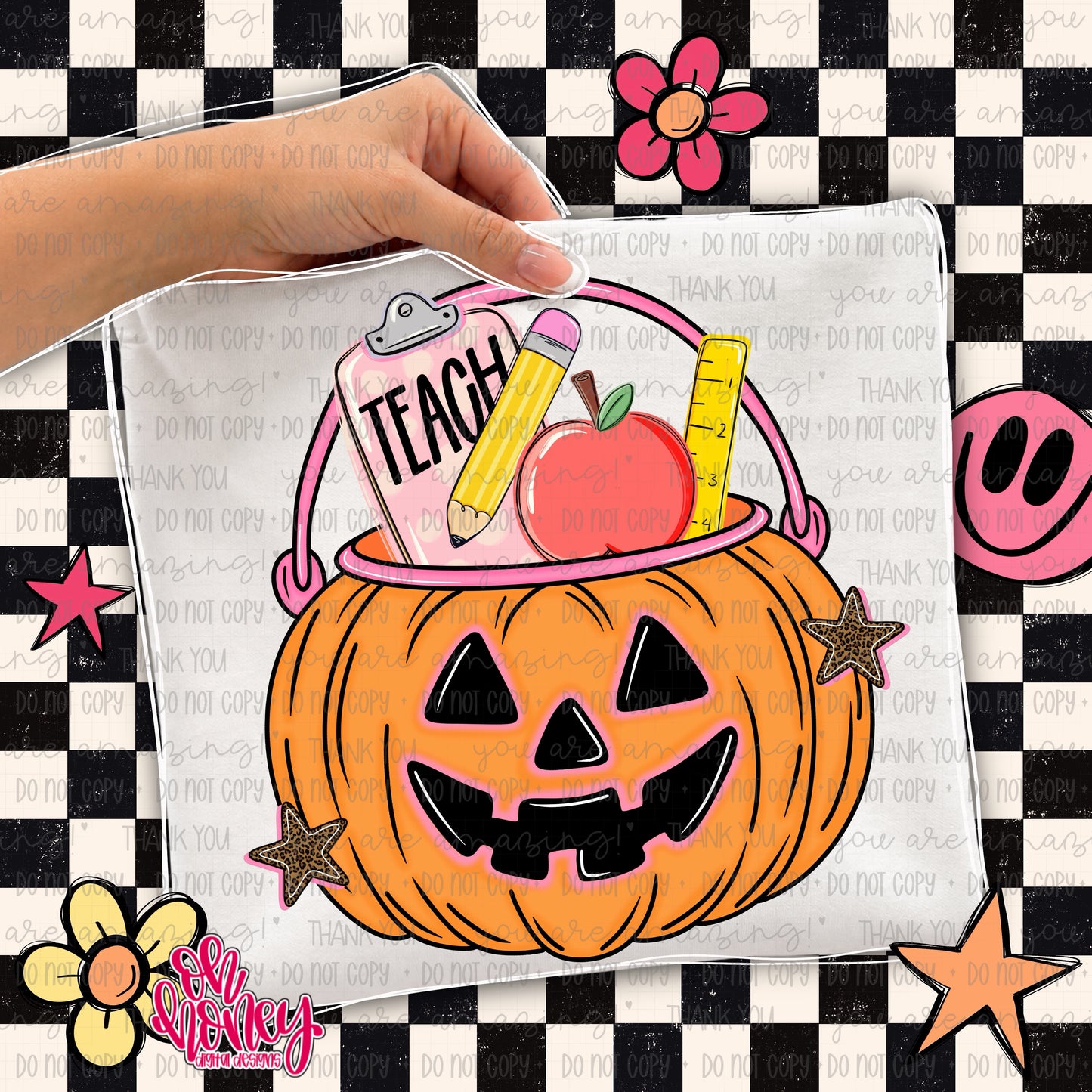 Teacher Pumpkin Bucket