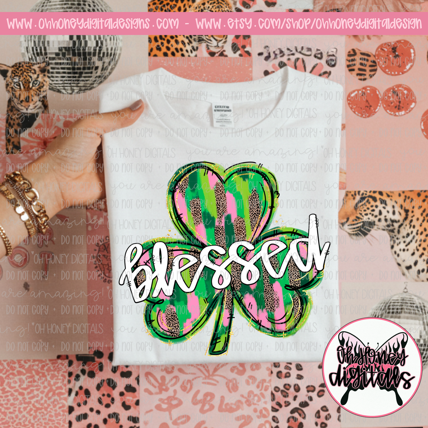 Blessed Shamrock - PNG FEBRUARY 2025