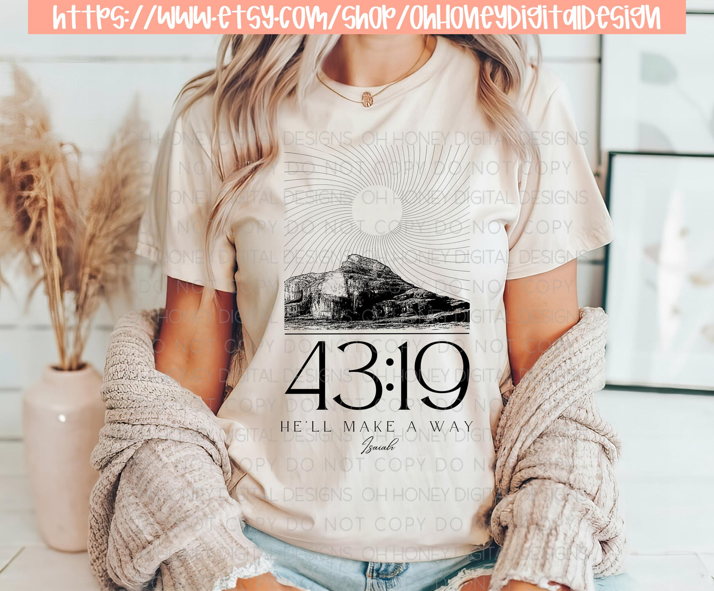 Isaiah 43:19 Bible Verse PNG - Digital Design - Instant Download