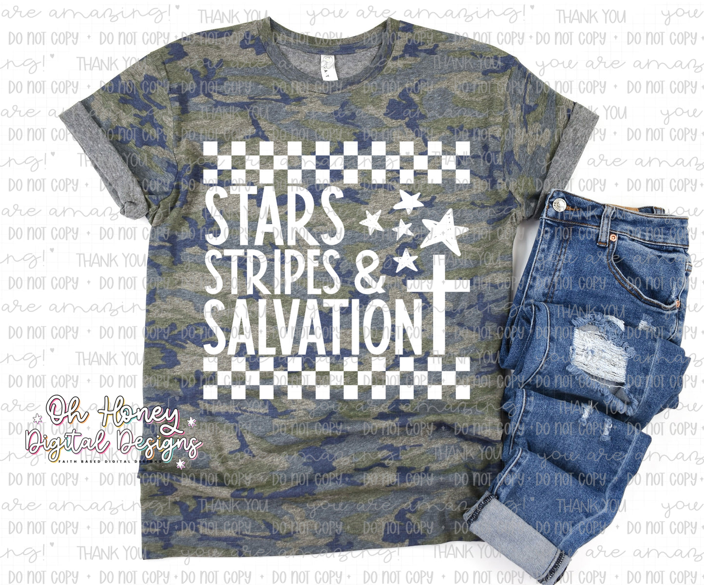 Stars Stripes And Salvation Flag - White - PNG - MAY 2025