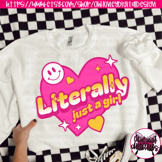 Literally Just A Girl PNG JANUARY 2025