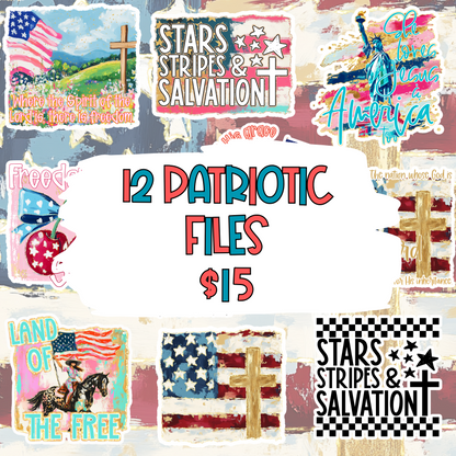 Patriotic Bundle - 12 Files - PNG