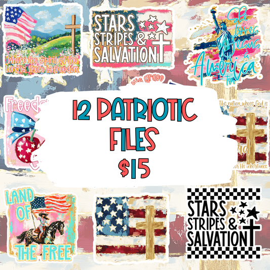 Patriotic Bundle - 12 Files - PNG