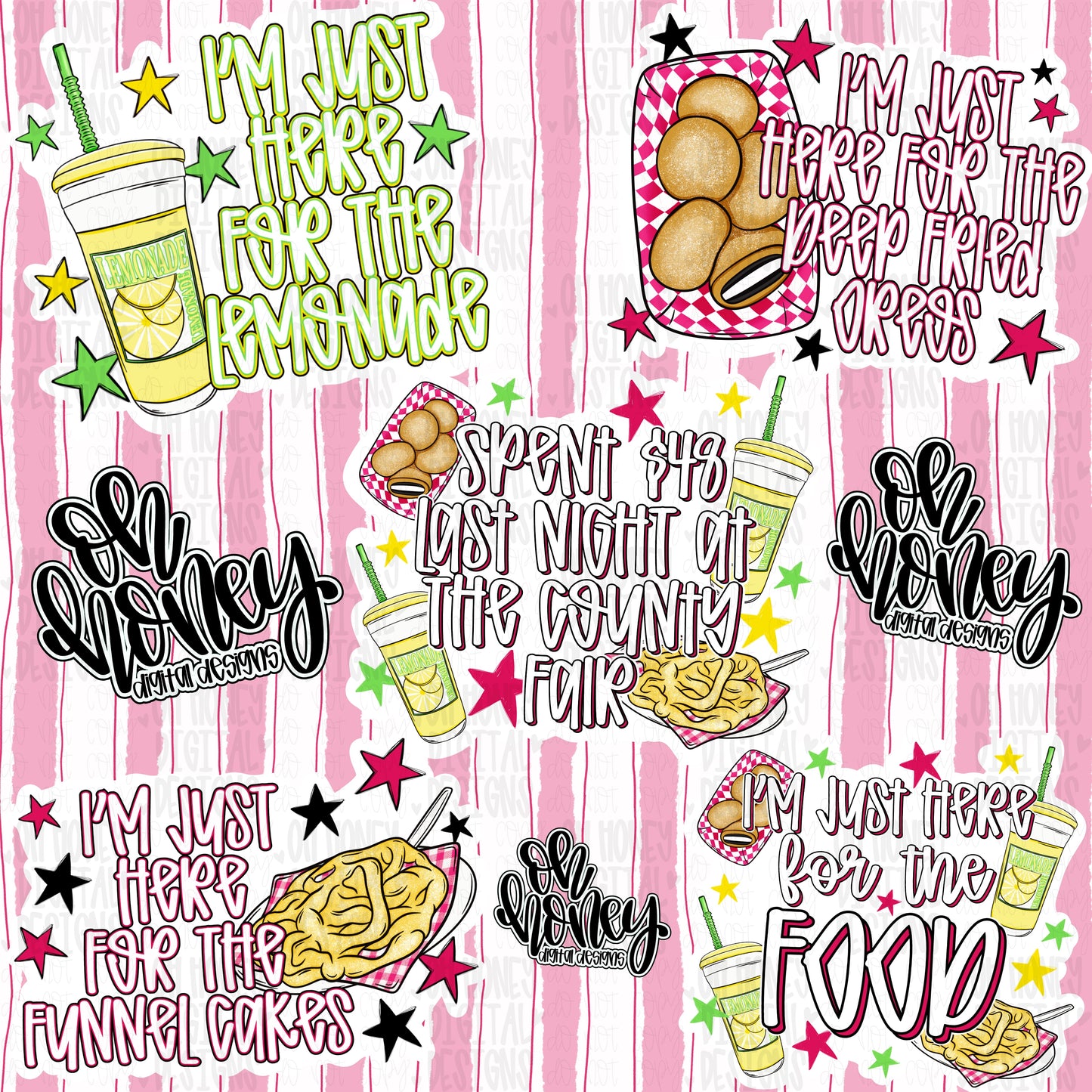 Fair/Carnival Food Bundle - PNG - MAY 2026