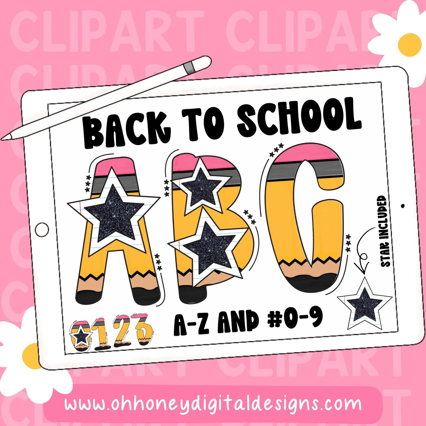 Back To School Alphabet Set