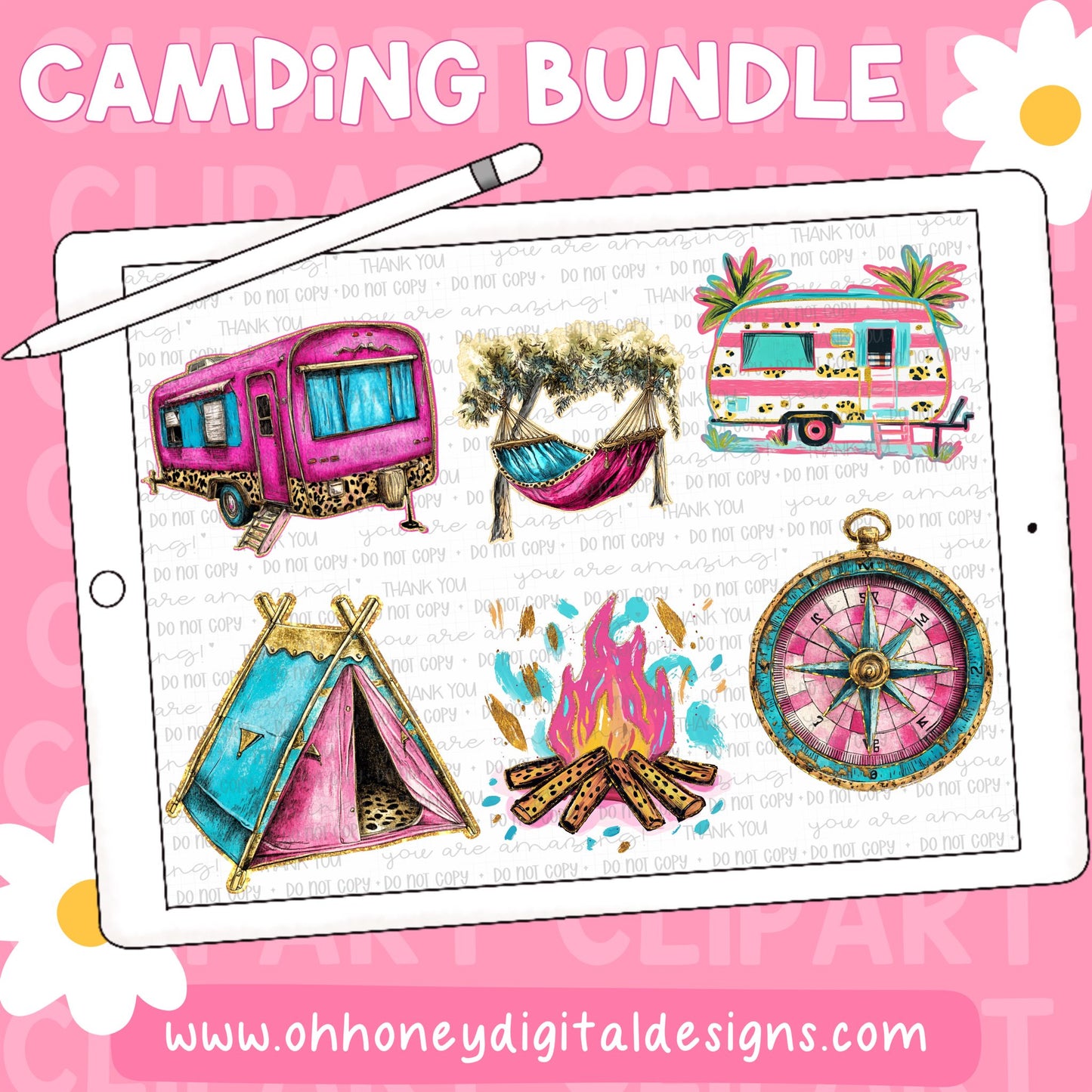 Camping Clipart Bundle - AI Assisted
