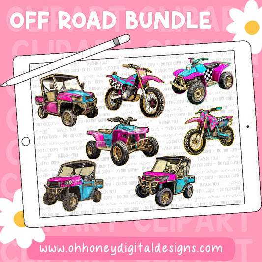 Off Roading Clipart Bundle - AI Assisted