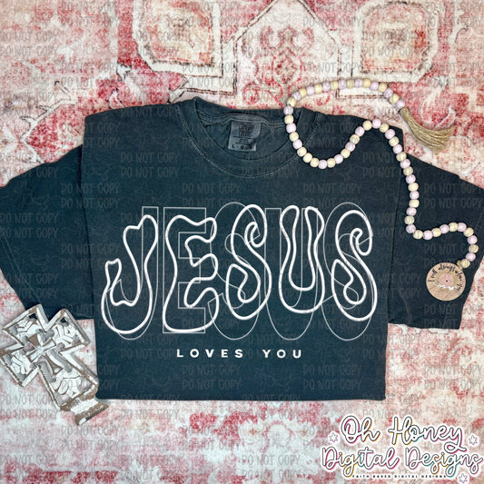 Jesus Loves You - White - PNG - JUNE 2025