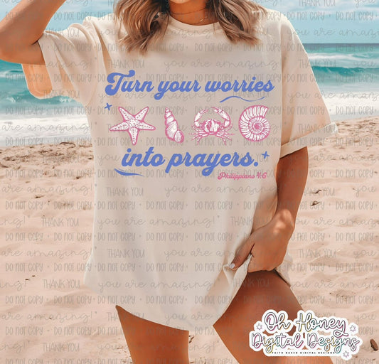 Turn Your Worries Into Prayers - PNG - JUNE 2025