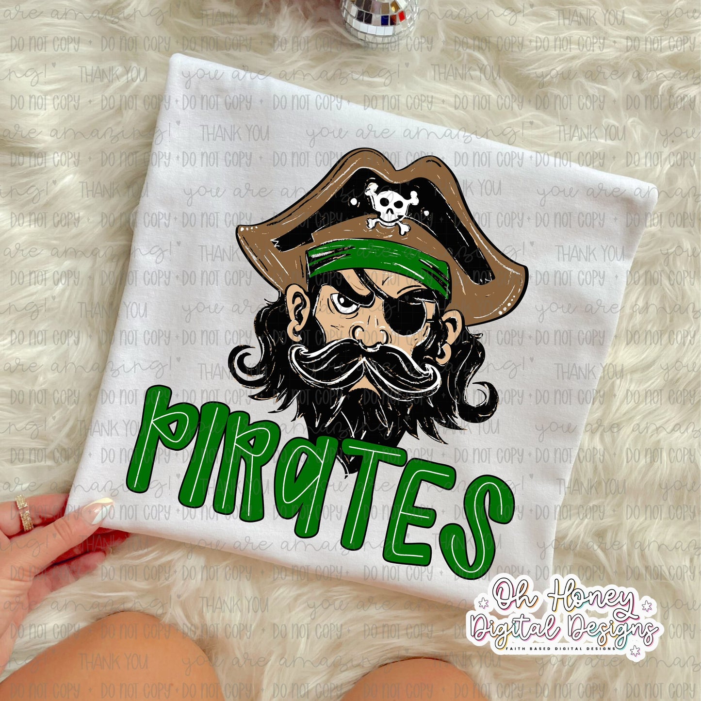 Green Pirates - Mascot - PNG JUNE 2025