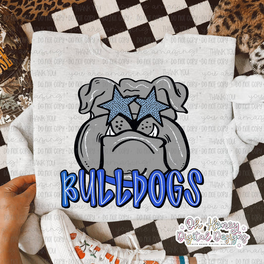 Blue Bulldogs - Mascot - PNG JUNE 2025