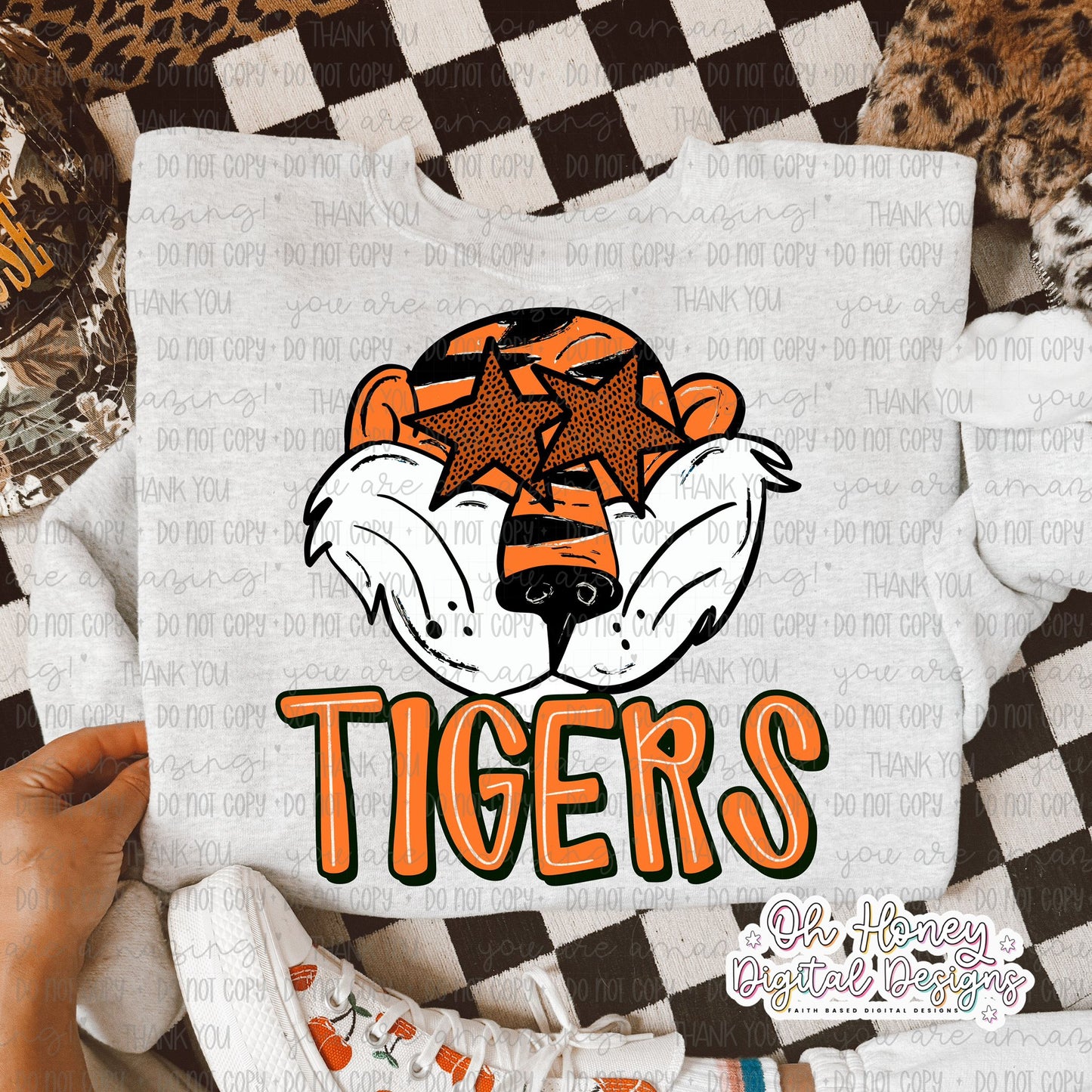 Orange Tigers - Mascot - PNG JUNE 2025