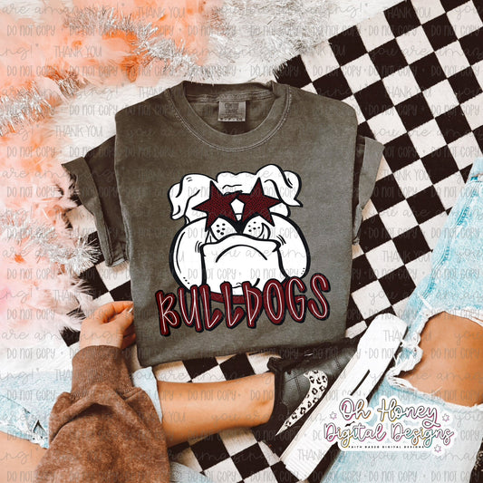 Maroon Bulldogs - Mascot - PNG JUNE 2025