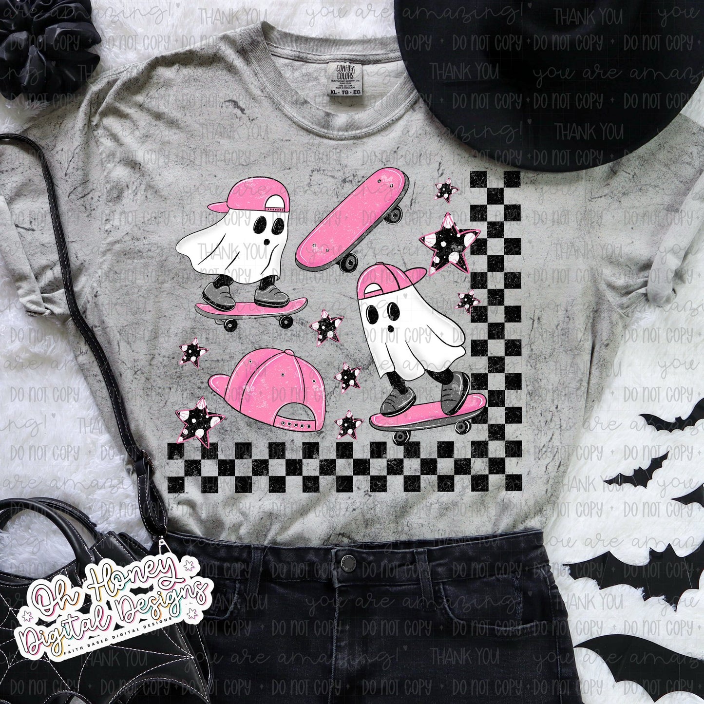 Spooky Skater - Pink  - PNG - AUGUST 2025